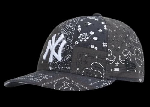 Kith New Era Yankees Deconstructed Bandana Low Profile Cap Shadow