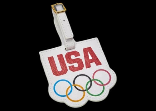 Kith for Team USA & Away Olympics Rings Luggage Tag White