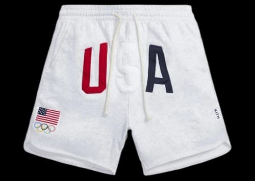 Kith for Team USA Jordan Baby Terry Short Light Heather Grey