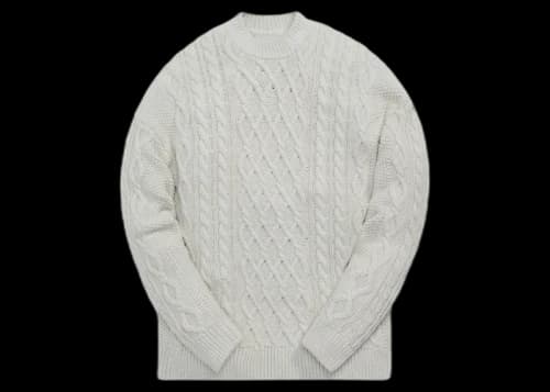 Kith Gramercy Cable Mockneck Light Heather Grey