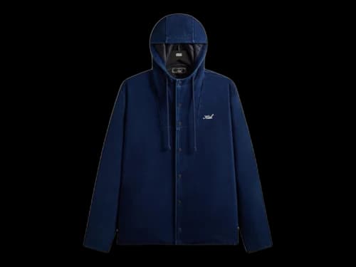 Kith Indigo Loopback Terry Dorian Jacket Dark Indigo