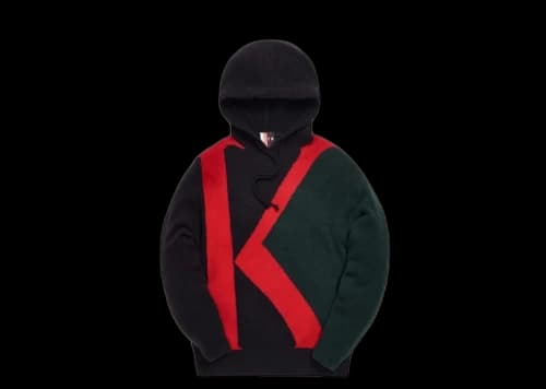 Kith Initial K Mock Sweater Hoodie Dark Green/Multi