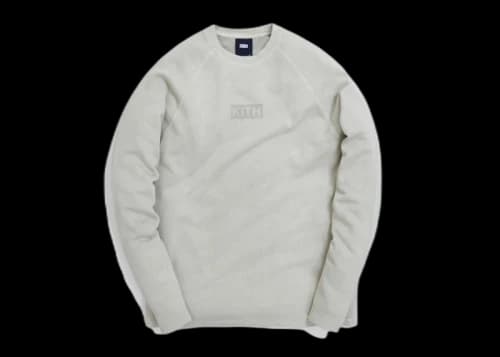 Kith Johnson Crystal Wash Baby Terry L/S Tee Oyster Mushroom