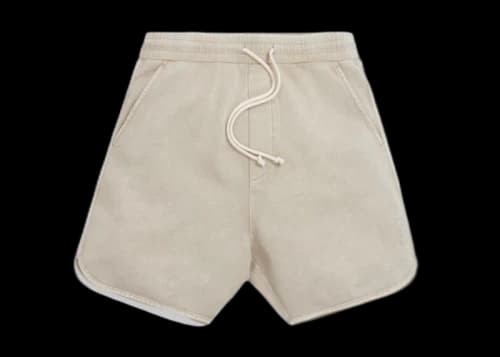 Kith Jordan Crystal Wash Baby Terry Shorts White Pepper