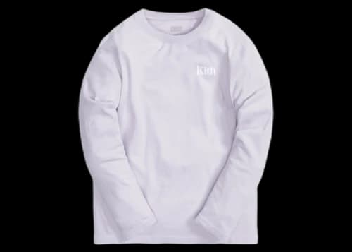 Kith Kids Classic Serif L/S Tee Lavender