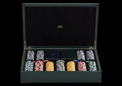 Kith Kithmas Monogram Saffiano Leather Poker Set Stadium