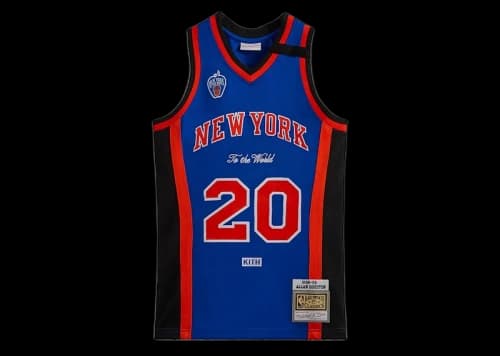 Kith Mitchell & Ness New York Knicks Allan Houston Jersey Knicks Blue/Knicks Orange