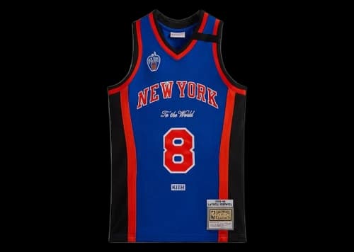 Kith Mitchell & Ness New York Knicks Latrell Sprewell Jersey Knicks Blue/Knicks Orange