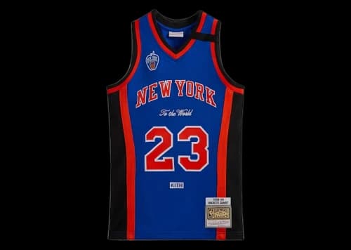 Kith Mitchell & Ness New York Knicks Marcus Camby Jersey Knicks Blue/Knicks Orange