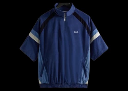 Kith Mixed Micro Cord Linden Retro Quarter Zip Montage