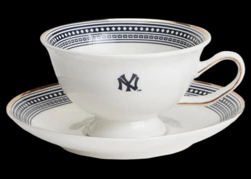 Kith MLB for New York Yankees 2 Piece Teacup Set Sandrift