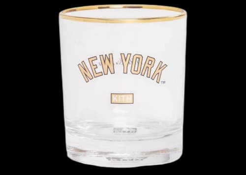 Kith MLB for New York Yankees Whiskey Glass Multi