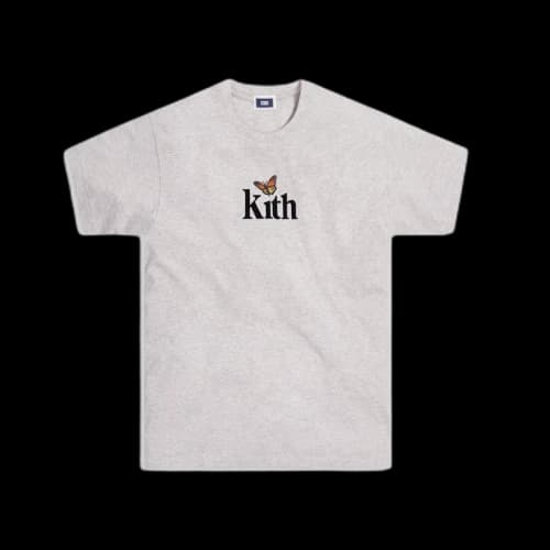 Kith Monarch Butterfly Tee Light Heather Grey