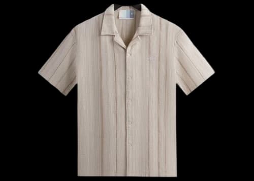 Kith Multi Stitch Thompson Camp Collar Shirt Sandrift