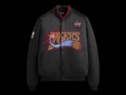 Kith NBA All-Star Philadelphia 76ers Bomber Jacket Black
