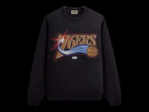 Kith NBA All-Star Philadelphia 76ers Nelson Crewneck Black