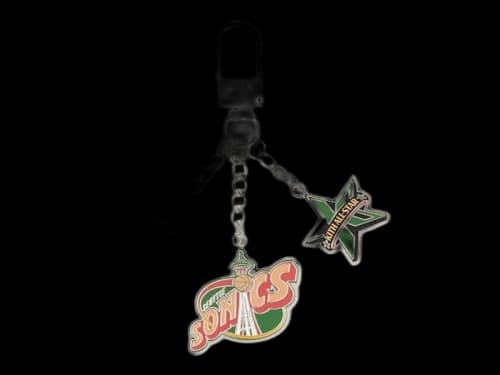 Kith NBA All-Star Seattle SuperSonics Keychain Silver