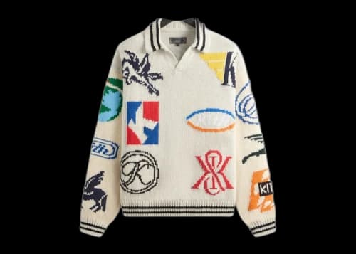 Kith Nelson Rugby Sweater Light Heather Grey