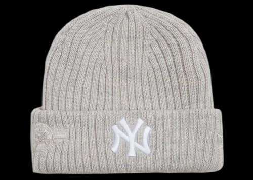 Kith New Era for New York Yankees Beanie Light Heather Grey
