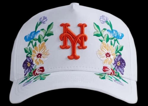 Kith New Era Mets Floral Oxford Pinch Crown Sandrift