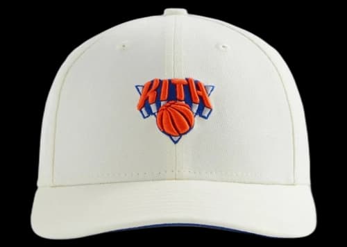 Kith New Era The New York Knicks 59Fifty Low Profile Fitted Hat Sandrift