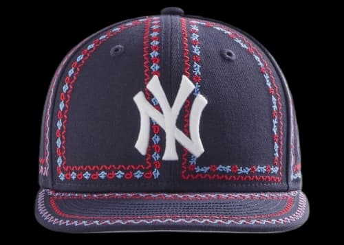 Kith New Era Yankees Floral Frame 59Fifty Fitted Hat Nocturnal