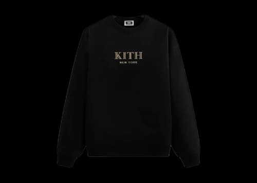 Kith New York Gilded Nelson Crewneck Black