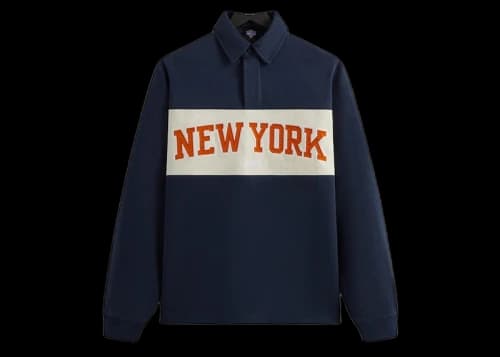 Kith New York Knicks Long Sleeve Rugby Shirt Nocturnal