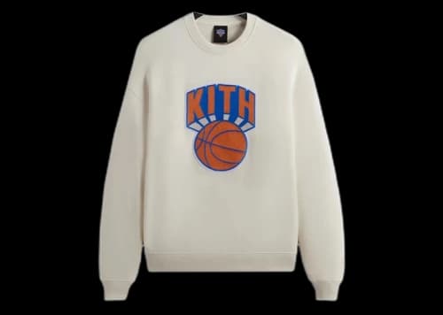 Kith New York Knicks Retro NY Nelson Crewneck Sandrift