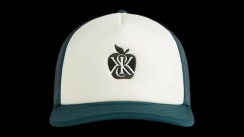 Kith Poly Foam Apple Crest Embroidery Nolan Trucker Hat Stadium