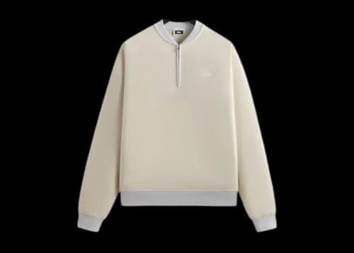 Kith Quarter Zip Terry Nelson Crewneck Sandrift