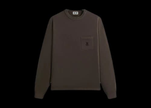 Kith Sueded Jersey Long Sleeve Leonard Pocket Tee Derby