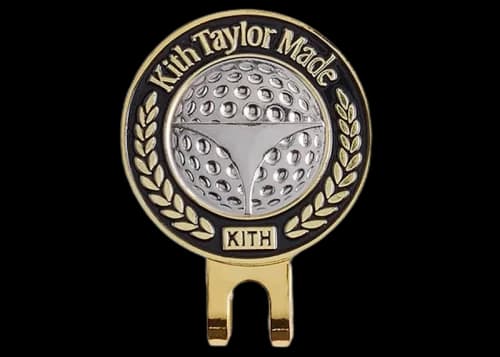 Kith TaylorMade Hat Clip Ball Marker Golden Yellow