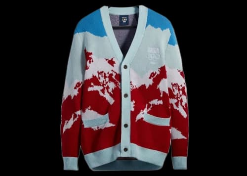 Kith Team USA Snow Mountain Cardigan Retro