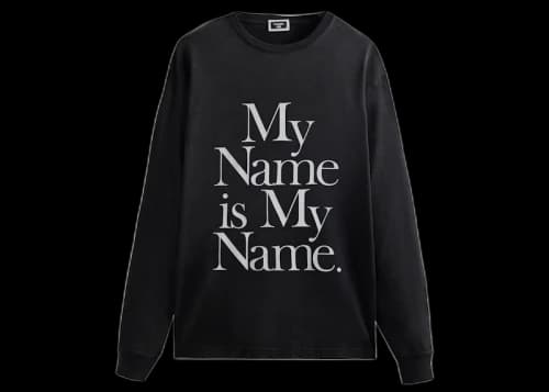 Kith The Wire My Name Is My Name Vintage L/S Tee Black