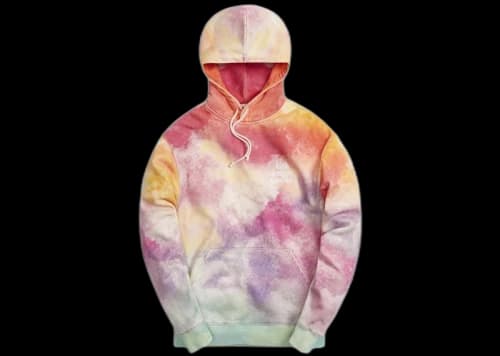 Kith Tie Dye Williams III Hoodie Pink/Green