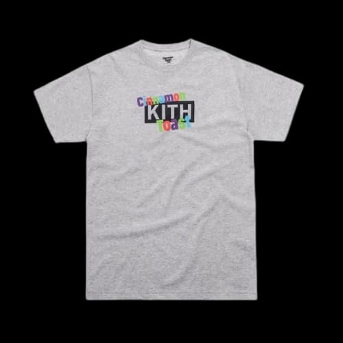 Kith Treats x Cinnamon Toast Crunch Classic Logo Tee Light Heather Grey