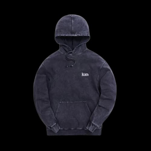 Kith Williams III Crystal Wash Hoodie Moonless Night
