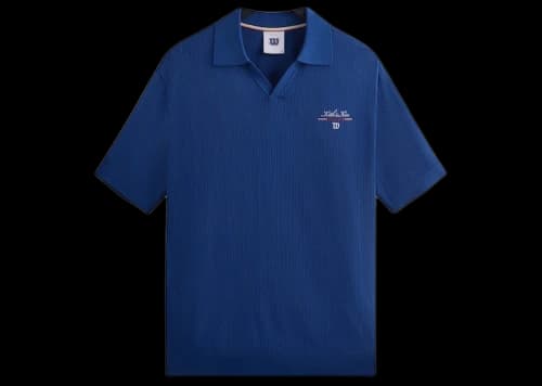 Kith Wilson Cable Johnny Collar Polo Blue Quartz