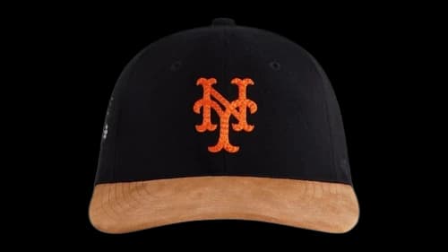 Kith x 47 Brand For The New York Mets Heavy Twill Suede Brim Franchise Ls Cap Black