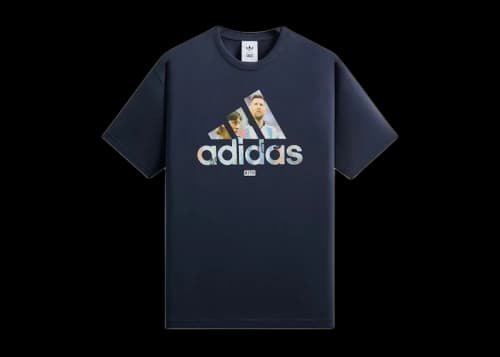 Kith x adidas Messi Football Graphic Tee Night Navy