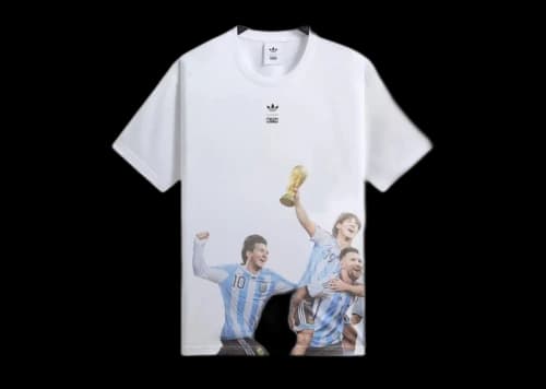 Kith x adidas Messi Football World Cup Graphic Tee White