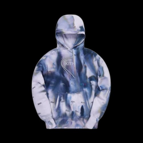 Kith x Advisory Board Crystals Holograph Hoodie Storm Dye