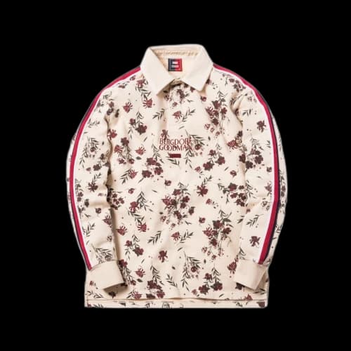 Kith x Bergdorf Goodman Floral Rugby Shirt Off White