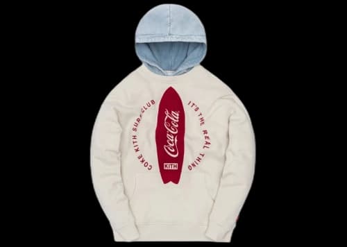 Kith x Coca-Cola Surfboard Williams II Hoodie Turtledove