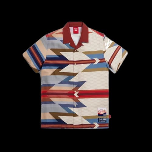Kith x Coca-Cola x Pendleton Camp Collar Shirt Maroon/Multi