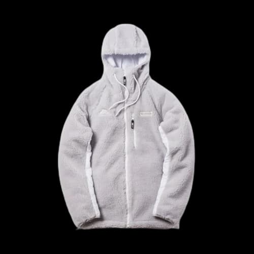 Kith x Columbia High Pile Full Zip Jacket Grey Ice