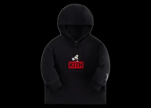 Kith x Disney Baby Mickey & Friends Mickey Classic Logo Hoodie Black