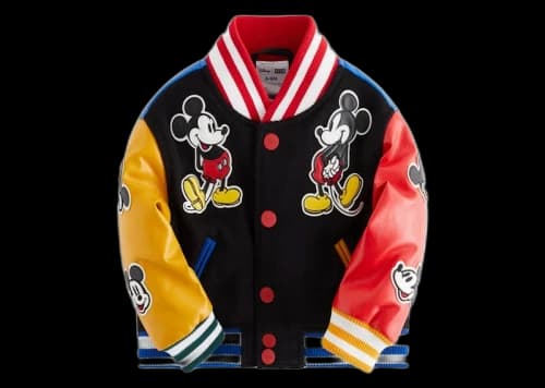 Kith x Disney Baby Mickey & Friends Wool Varsity Jacket Black