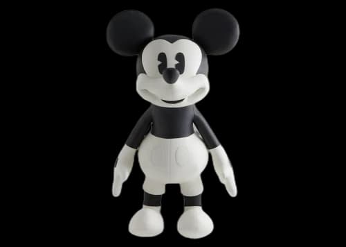 Kith x Disney Mickey & Friends Leather Mickey Plush Black